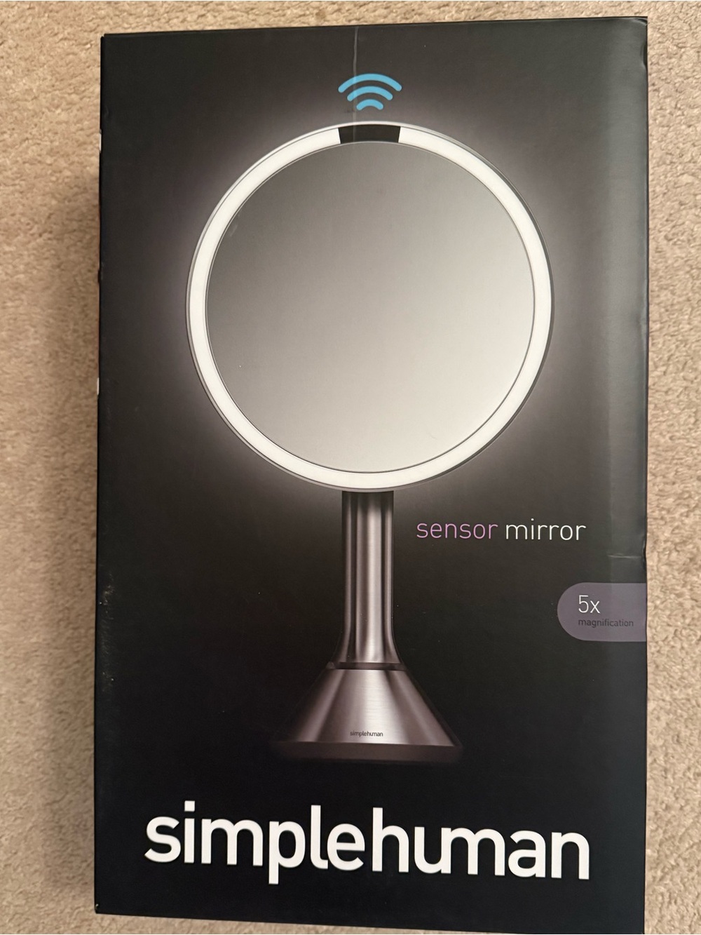 Simple Human Sensor Makeup Mirror 5x